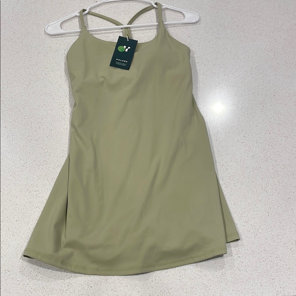 HALARA Olive Green Active Dress